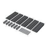 Magaságyás Prosperplast BASE WOODY antracit 148 cm