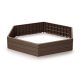 Magaságyás Prosperplast BASE WOODY barna 148 cm
