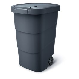   Prosperplast Wheeler 95 l szemetes – antracit színű, fekete fedéllel