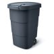 Prosperplast Wheeler 95 l szemetes – antracit színű, fekete fedéllel