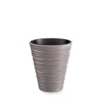 Prosperplast SAND virágcserép betéttel, 34,5 cm, mocca