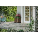 Keter Deco négyzet alakú virágcserép, diófa