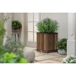 Keter Deco Square Magas virágcserép, diófa