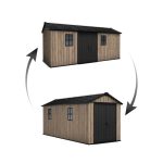 Keter Apex 7,5 x 17 Ashwood kerti ház, padlóval