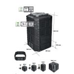 Patrol Modular 860 l fekete komposztáló