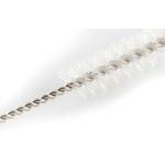 G21 BeEco Party fém szívószál, 6db ezüst, ívelt + tisztítókefe