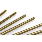 G21 BeEco Classis fém szívószál 6 db arany, egyenes + tisztító kefe