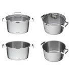 G21 Gourmet Magic edénykészlet szűrővel, 4 darabos, rozsdamentes acél