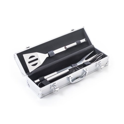 G21 grillező eszközkészlet, 3 db, alumínium bőrönd