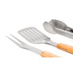 Grillezőeszközök G21 készlet, 3 darabos, fa nyéllel