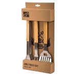 Grillezőeszközök G21 készlet, 3 darabos, fa nyéllel