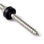 G21 tőcsavaros tetőkampó M10, 200 mm, hullámos tetőre, teljes készlet