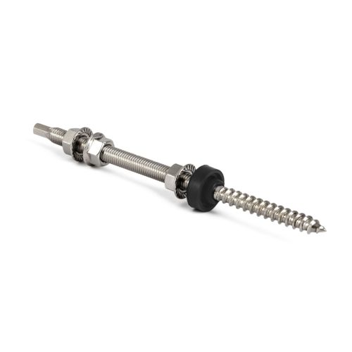 G21 tőcsavaros tetőkampó 10*300 mm, rozsdamentes acél