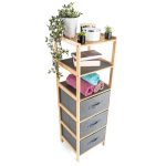 G21 bambusz fiókospolc 5 kosárral