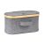 Tárolódoboz G21 30 x 15 x 15 cm, bambusz fedéllel, szürke