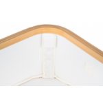 Tárolódoboz G21 40 x 30 x 15 cm, bambusz fedéllel, bézs