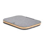 Tárolódoboz G21 40 x 30 x 15 cm, bambusz, fedéllel, szürke