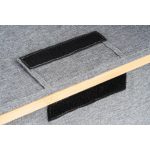 Tárolódoboz G21 40 x 30 x 15 cm, bambusz, fedéllel, szürke