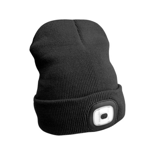 Sixtol sapka LED-es fejpánttal, újratölthető fekete