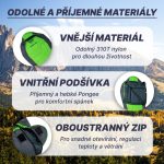 Hálózsák Acra Pongee 800 - 210 cm, kacsa tollal