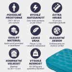 Acra L140MO felfújható matrac, kék, 10 cm-es