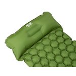 Acra L140CL felfújható matrac párnával, zöld, 5 cm