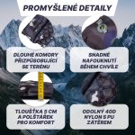 Acra L140M felfújható matrac párnával, szürke-bézs terepmintás, 5 cm