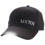 Sixtol LED siltes sapka B-CAP 25lm lámpával, újratölthető, USB, fekete