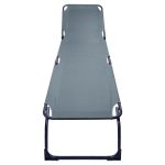 Cattara BERLIN összecsukható kemping napozóágy szürke