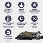 Acra Outdoor Comfort szék állítható üléskeménységgel