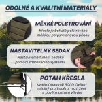 Acra Outdoor Comfort szék állítható üléskeménységgel