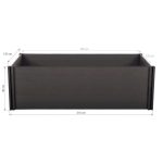 Magaságyás G21 Crop 210 x 143 x 80, WPC, Ébenfa