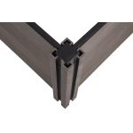 Magaságyás G21 Crop 210 x 106 x 80, WPC, ébenfa