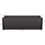 Magaságyás G21 Crop 210 x 106 x 80, WPC, ébenfa