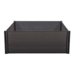 Magaságyás G21 Crop 183 x 183 x 80, WPC, Ébenfa