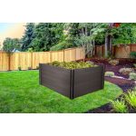 Magaságyás G21 Crop 183 x 183 x 80, WPC, Ébenfa