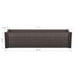 G21 Crop magaságyás 183 x 68 x 54, WPC, Ében