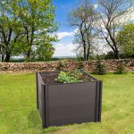 Magaságyás G21 Crop 106 x 106 x 80, WPC, Ébenfa