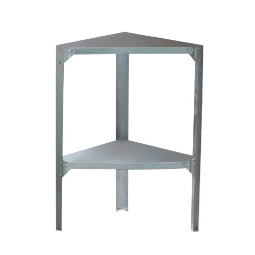 G21 Sarok fémpolc  42x42 cm , kerti házakba és üvegházakba