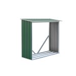 Tüzifa tároló G21 WOH 136 - 182 x 75 cm, zöld