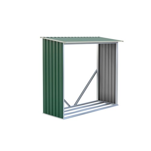 Tüzifa tároló G21 WOH 136 - 182 x 75 cm, zöld