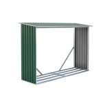 Tüzifa tároló G21 WOH 181 - 242 x 75 cm, zöld