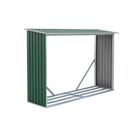 Tüzifa tároló G21 WOH 181 - 242 x 75 cm, zöld