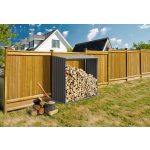 Tüzifa tároló G21 WOH 136 - 182 x 75 cm, szürke