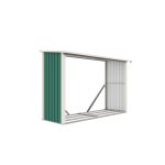 G21 WOH 335 tüzifa tároló - 242 x 89 cm, zöld
