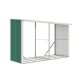 G21 WOH 682 tüzifa tároló - 302 x 119 cm, zöld