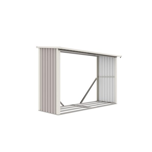 G21 WOH 335 tüzifa tároló - 242 x 89 cm, szürke