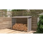 G21 WOH 335 tüzifa tároló - 242 x 89 cm, szürke
