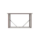 G21 WOH 335 tüzifa tároló - 242 x 89 cm, barna