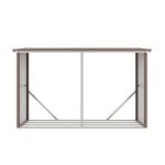 G21 WOH 682 tüzifa tároló - 302 x 119 cm, barna